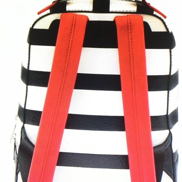Disney & Loungefly 101 Dalmatians Striped Mini Backpack & Keychain SEALED main image 5